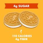 Rip Van LEOs - Golden Vanilla Sandwich Cookies - Low Sugar Snack Cookies - Low Carb Snack - Diabetic Snacks - 40 Low Sugar Cookies (10 Packs of 1.69oz)