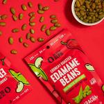 The Only Bean Crunchy Roasted Edamame Snack (Sriracha), High Protein Snacks (13g) Healthy Protein Chips, Keto Friendly Food (2g Net), Plant-Based Vegan Snacks, Office Snacks, Spicy Snack, 4oz (3 Pack)