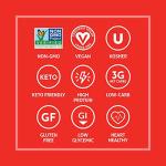 The Only Bean Crunchy Roasted Edamame Snack (Sriracha), High Protein Snacks (13g) Healthy Protein Chips, Keto Friendly Food (2g Net), Plant-Based Vegan Snacks, Office Snacks, Spicy Snack, 4oz (3 Pack)