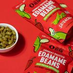 The Only Bean Crunchy Roasted Edamame Snack (Sriracha), High Protein Snacks (13g) Healthy Protein Chips, Keto Friendly Food (2g Net), Plant-Based Vegan Snacks, Office Snacks, Spicy Snack, 4oz (3 Pack)