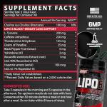 Nutrex Lipo-6 Black Max Strength Fat Burner - Fast Acting Energy, Weight Loss Diet Pills – Appetite Suppressant, Metabolism Booster - 120 Capsules