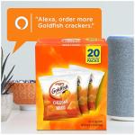 Goldfish Cheddar Cheese Crackers, Baked Snack Crackers, 1 oz On-the-Go Snack Packs, 20 Count Box