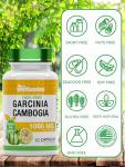 tnvitamins Garcinia Cambogia Extract Capsules (1000 MG x 60 Pills) with Chromium | Weight Loss Pills for Women & Men* | Appetite Suppressant for Weight Loss
