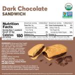 Olyra Dark Chocolate Sandwich Breakfast Biscuits, Healthy Snacks for Kids and Adults, Low Sugar, High Fiber Cookies, Organic Kids Snacks, with Ancient Greek Grains, USDA Certified Organic, Non GMO, 12 Packs