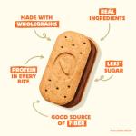 Olyra Dark Chocolate Sandwich Breakfast Biscuits, Healthy Snacks for Kids and Adults, Low Sugar, High Fiber Cookies, Organic Kids Snacks, with Ancient Greek Grains, USDA Certified Organic, Non GMO, 12 Packs