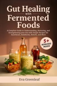 Gut Healing with Fermented Foods: A Complete Guide to Understanding, Restoring, and Strengthening your Gut with Simple Recipes for Sauerkraut, Kombucha, Kimchi, and More
