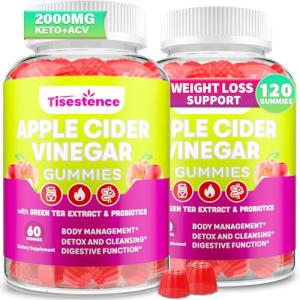 Appetite Suppressant Supplement| Supports GLP-1 Function| Apple Cider Vinegar Gummies with Green Tea Extract, Probiotic for Fat Burner, Detox Cleanse, Metabolism, Energy & Digestive Health,120 Gummies