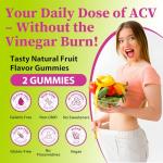 Appetite Suppressant Supplement| Supports GLP-1 Function| Apple Cider Vinegar Gummies with Green Tea Extract, Probiotic for Fat Burner, Detox Cleanse, Metabolism, Energy & Digestive Health,120 Gummies