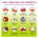 Appetite Suppressant Supplement| Supports GLP-1 Function| Apple Cider Vinegar Gummies with Green Tea Extract, Probiotic for Fat Burner, Detox Cleanse, Metabolism, Energy & Digestive Health,120 Gummies