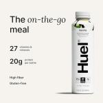 Huel Ready-to-Drink | Vanilla Meal Replacement Drink | High Protein Drink | Nutritionally Complete, Low Sugar, High Fiber, Plant Based, Vegan, Healthy | 20g Protein Per Bottle, 16.9 Fl Oz (12 Pack)