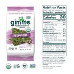 Gimme Seaweed Organic Premium Roasted Seaweed Snacks, Teriyaki, 6 Count, Keto, Vegan, Gluten-Free, Great Source of Omega3s and Iodine, Healthy On-The-Go Snack for Kids and Adults