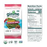 Gimme Seaweed Organic Premium Roasted Seaweed Snacks, Korean BBQ, 6 Count, Keto, Vegan, Gluten-Free, Great Source of Omega3s and Iodine, Healthy On-The-Go Snack for Kids and Adults