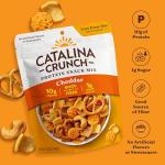 Catalina Crunch Protein Snack Mix with Cheese Crisps - 10g Protein, 1g Sugar per Serving - Good Source of Fiber, Keto, Gluten Free - Cheddar, 5.25 Ounce Bag (Pack of 1)