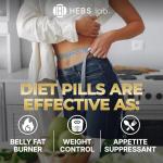 Weight Loss Pills for Women & Men – Diet Pills with Garcinia Cambogia - Effective Appetite Suppressant for Weight Loss - Metabolism Booster – Belly Fat Burner for Men & Women - Made in the USA