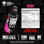 PROSUPPS L-Carnitine Liquid 1500, Stimulant-Free Liquid Shots for Men & Women - Clean Workout Drink for Energy, Performance & Muscle Recovery - No Sugar, No Carbs - 31 Servings, Berry