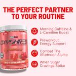 EHP Labs OxyShred Gummies - Pre Workout Gummies & Energy Chews with 100mg Caffeine, L-Carnitine for Thermo & Metabolic Support, All Natural Energy Boost - Strawberry Flavor – 60 Servings