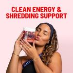 EHP Labs OxyShred Gummies - Pre Workout Gummies & Energy Chews with 100mg Caffeine, L-Carnitine for Thermo & Metabolic Support, All Natural Energy Boost - Strawberry Flavor – 60 Servings