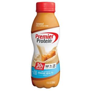 Premier Protein Shake, Caramel, 30g Protein, 1g Sugar, 24 Vitamins & Minerals, Nutrients to Support Immune Health, 11.5 fl oz