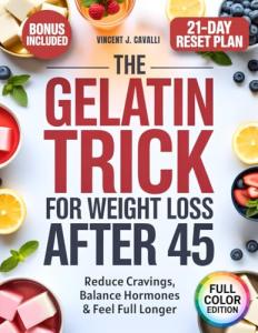 The Gelatin Trick for Weight Loss After 45: Calm Cravings, Balance Hormones, and Shrink Stubborn Belly Fat With the Simple, Natural, and Science-Backed Gelatin Ritual Made for Midlife Women