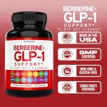 GLP-1 Supplement 14 in 1 Formula (GLP1 Supplement with Berberine, ACV, Chromium, Ceylon Cinnamon, Turmeric & More) Support Gut Health & Metabolism - Third Party Tested, Vegan Safe & USA Made