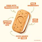 Olyra Organic Sandwich Breakfast Biscuits - Best Sellers Variety - Snacks for Adults and Kids - Office Snack - Low Sugar - Vegan Cookies (Pack of 24, Vanilla - Dark Chocolate)