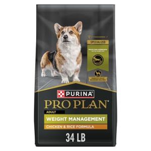 Purina Pro Plan Weight Management Dry Dog Food Chicken and Rice Formula - 34 lb. Bag