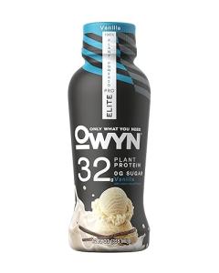 OWYN 100% Vegan Plant-Based Pro Elite High Protein Shakes | Vanilla, 12 Fl Oz | Dairy-Free, Gluten-Free, Soy Free, Keto Friendly, Zero Sugar, Vegetarian