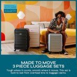 Westridge Hardshell Luggage Set - 3 Piece Set - 20" Carry-On, 24” & 28” Checked Luggage Set with 360° Spinner Wheels - Expandable Suitcases for Extended Travel - Durable ABS Shell - Light Pink