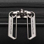 U.S. Traveler Aviron Bay Expandable Softside Luggage with Spinner Wheels, Black, 30-Inch