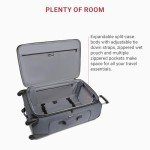 SwissGear Sion Softside Expandable Luggage, Dark Grey, Checked-Large 29-Inch