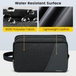 Vorspack Large Travel Toiletry Bag - Water Resistant Toiletry Bag for Men Dopp Kit for Bathroom Toiletries Accessories Gifts - Black