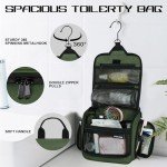 Goloni 10-Compartment Hanging Travel Toiletry Bag for Men & Women - Large Makeup & Toiletries Organizer with Smooth Zippers,XXL Swivel Metal Hook - Perfect for Travel, Camping, and Daily Use