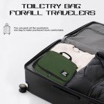 Goloni 10-Compartment Hanging Travel Toiletry Bag for Men & Women - Large Makeup & Toiletries Organizer with Smooth Zippers,XXL Swivel Metal Hook - Perfect for Travel, Camping, and Daily Use