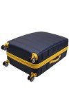 Rockland Melbourne Hardside Expandable Luggage with Spinner Wheels, Navy, Checked Large 28"