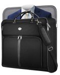 MATEIN Mens Garment Bags for travel, Large Travel Suit Bag Up to 7 Suits with Strap, Wrinkle Free Carry On Garments Bag for Hanging Clothes, Business Suitcase Luggage Bag Fit 17.3 Inch Laptop, Black
