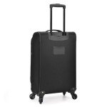 U.S. Traveler Aviron Bay Expandable Softside Luggage with Spinner Wheels, Black, Carry-on 23-Inch