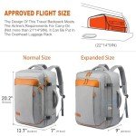 LOVEVOOK Carry on Backpack, 45L Extra Large Travel Backpack for Men & Women Airline Approved, Expandable Large Suitcase Backpacks With 4 Packing Cubes, Aer Travel Pack 3, Water Resistant Weekender Bag