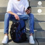 Swissdigital Design Travel Backpack for Men, 31L Business Anti Theft Laptops Backpack with USB Charging Port, College Backpack Airline Approved Fits 15.6 inches Laptops, School Bookbag for Men SD803