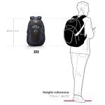 Swissdigital Design Travel Backpack for Men, 31L Business Anti Theft Laptops Backpack with USB Charging Port, College Backpack Airline Approved Fits 15.6 inches Laptops, School Bookbag for Men SD803