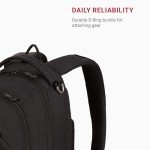 SwissGear 1186 Bungee Backpack, Black, 17-Inch