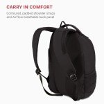 SwissGear 1186 Bungee Backpack, Black, 17-Inch