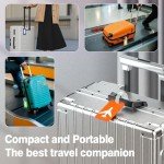 2 Pack Luggage Tags for Suitcases, Silicone for Name Tags for Luggage, Waterproof and Bendable Travel Tags for Luggage, Suitcase Identifiers(Blue)