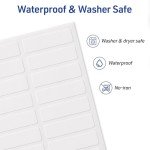 Avery No-Iron Fabric Labels, 1/2" x 1-3/4", Washer and Dryer-Safe Waterproof Labels, Non-Printable, 54 Total (40720)