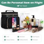 Behaesty Travel Toiletry Bag for Women, Water Resistant Portable Hanging Toiletry Bags for Traveling, College Dorm, Bathroom, Gym, Shower Caddy, Organizer for Full Sized Bottles, Toiletries (Black)