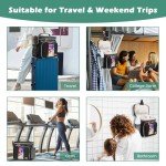 Behaesty Travel Toiletry Bag for Women, Water Resistant Portable Hanging Toiletry Bags for Traveling, College Dorm, Bathroom, Gym, Shower Caddy, Organizer for Full Sized Bottles, Toiletries (Black)