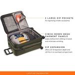 Briggs & Riley 26" Medium Expandable Spinner - Checked Luggage for Travel, Suitcases with Wheels, Softside Rolling Bag for Men & Women, Self-Repairing Zipper - ZDX Collection, Hunter