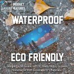 Lewis N. Clark Travel Green Luggage Tag and Suitcase Identifiers for Women and Men, Carry on, Backpack and More, Blue Trees, 1-Pack