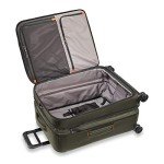 Briggs & Riley 26" Medium Expandable Spinner - Checked Luggage for Travel, Suitcases with Wheels, Softside Rolling Bag for Men & Women, Self-Repairing Zipper - ZDX Collection, Hunter