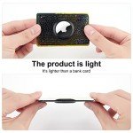 [Ultra Thin] for Airtag Wallet Holder 2 Pack, Airtag Holder, 0.1 inch Thickness, Airtag Wallet Case Slim Thin Card Case for Purse, Handbag, Backpack Wallet, Clutch (Black)