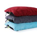 ZOOOBELIVES Down Filled Camping Pillow for Travel, Washable Soft Cover, Small Camp Cushion for Neck & Lumbar Support On-The-Go, Ultralight & Compressible for Hiking Backpacking - AlpliveS2046